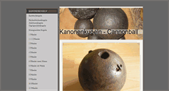 Desktop Screenshot of kanonen-kugeln.de